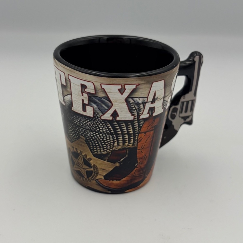 Texas Shot Glass‎ Cowboy Boots Skull Western Style Collectible Souvenir